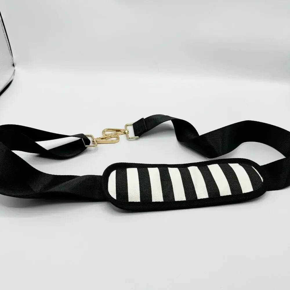 Matein 17 Laptop Bag Pink Black White Striped Padded RFID Bow Charm Lightweight